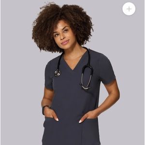 Mandala plus size scrub set 4XL in pewter